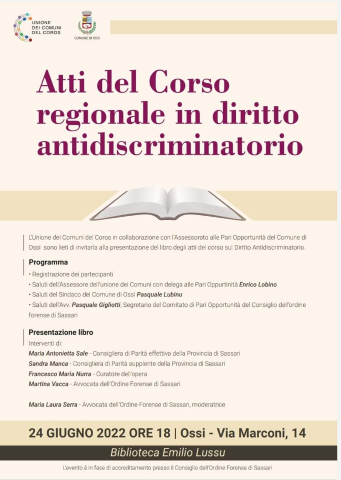 Presentazione del libro "Diritto antidiscriminatorio"